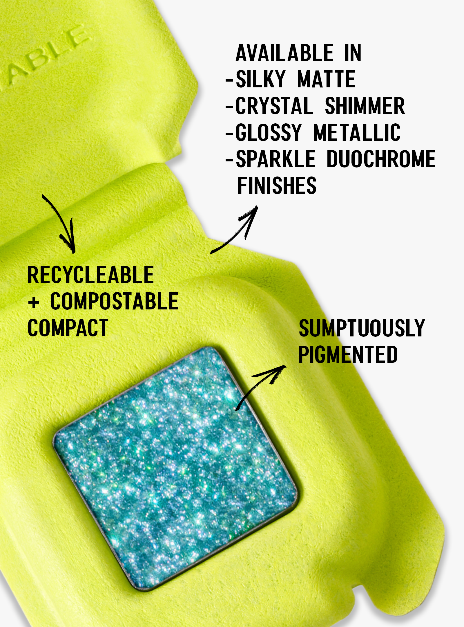 Mermacculate (Aqua With Lime Green Reflects)