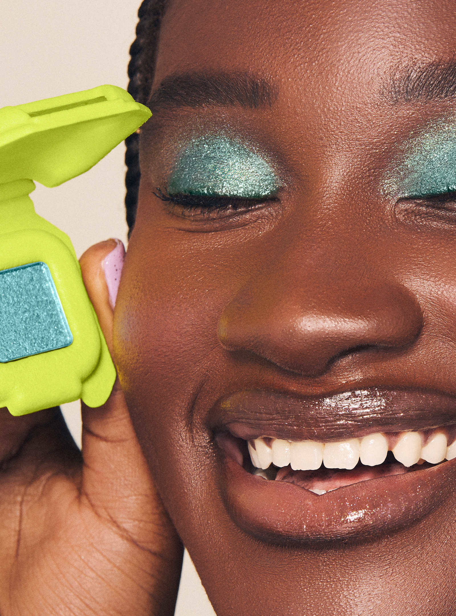 Mermacculate (Aqua With Lime Green Reflects)