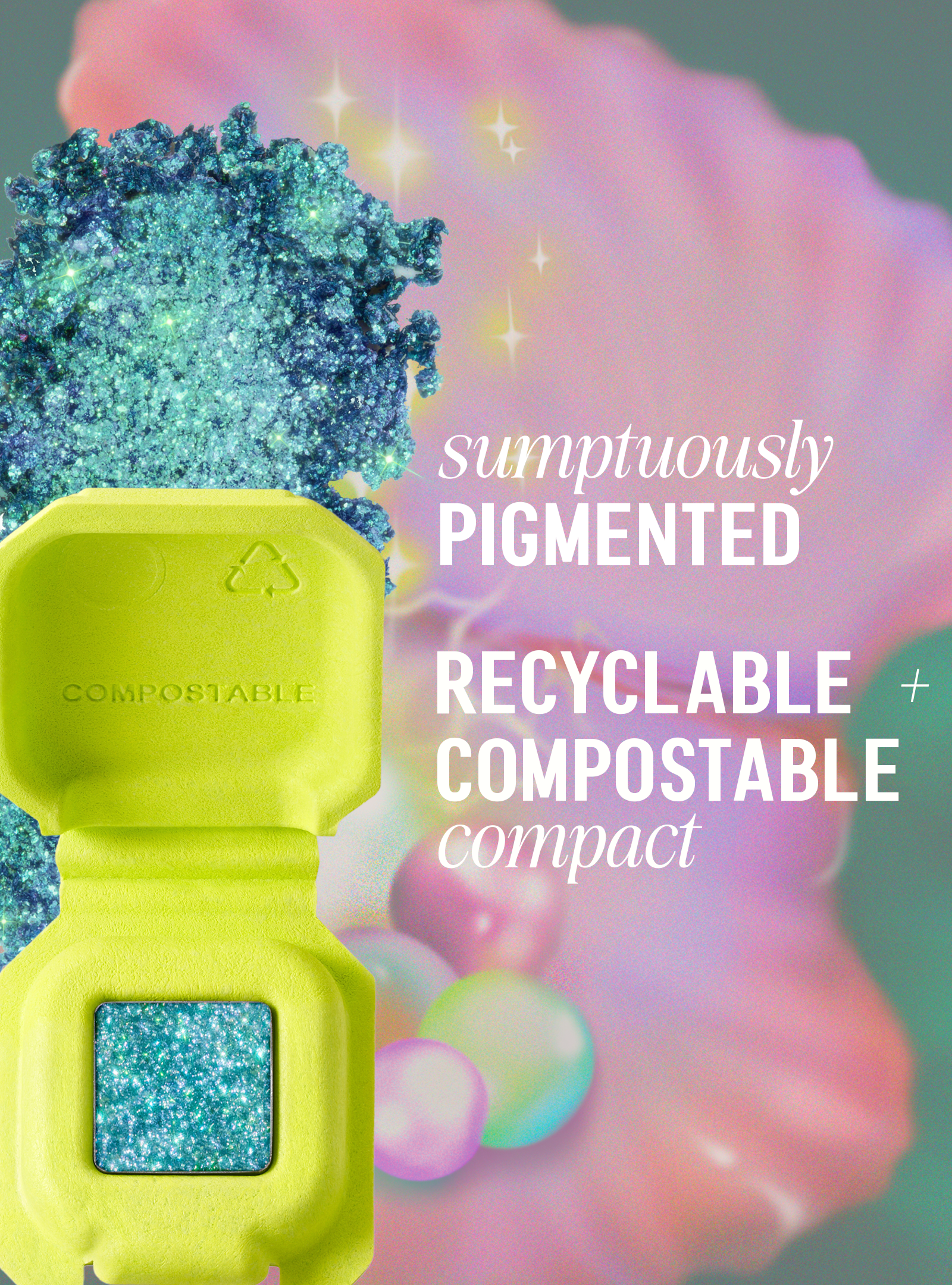 Mermacculate (Aqua With Lime Green Reflects)