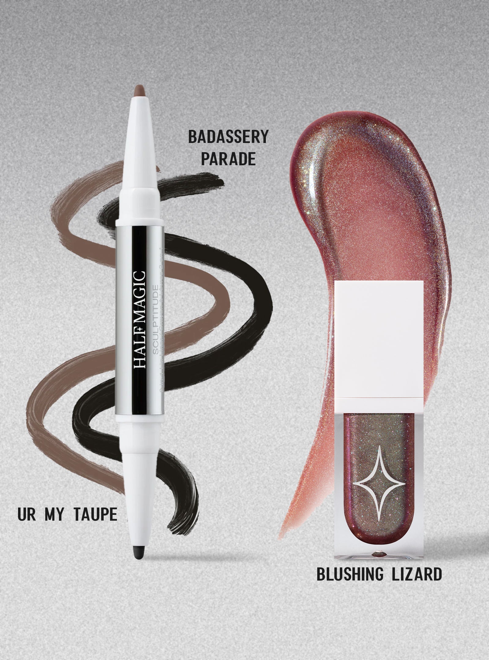 Blushing Lizard  (Mauve Taupe with Mint Reflects)