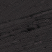 A thick, black cosmetic swatch or smudge of product, likely liquid eyeliner or lip gloss, applied in a zig-zag pattern on a clean, light gray background.
