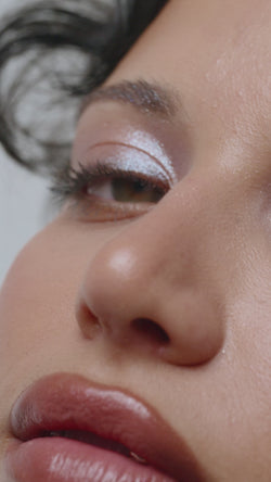Sparkle Puff (Champagne With Icy Blue Sparkle)